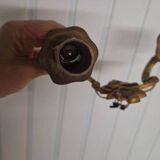 2 antique gold wall lights