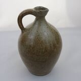 Old enameled stoneware jar