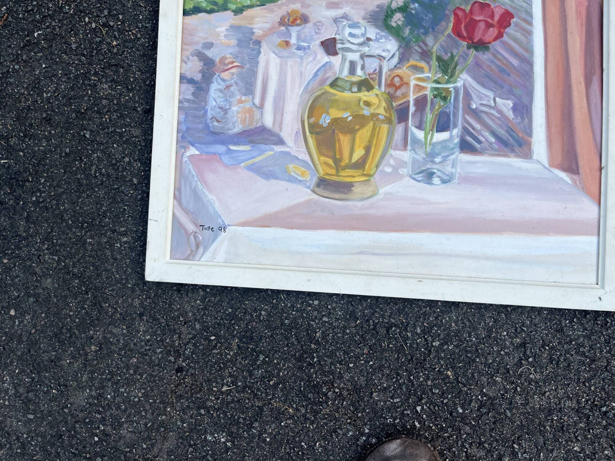 Still life with vase and flowers – Signed Tulle 98