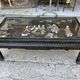 Chinese coffee table with mother-of-pearl and ivory stone inlays