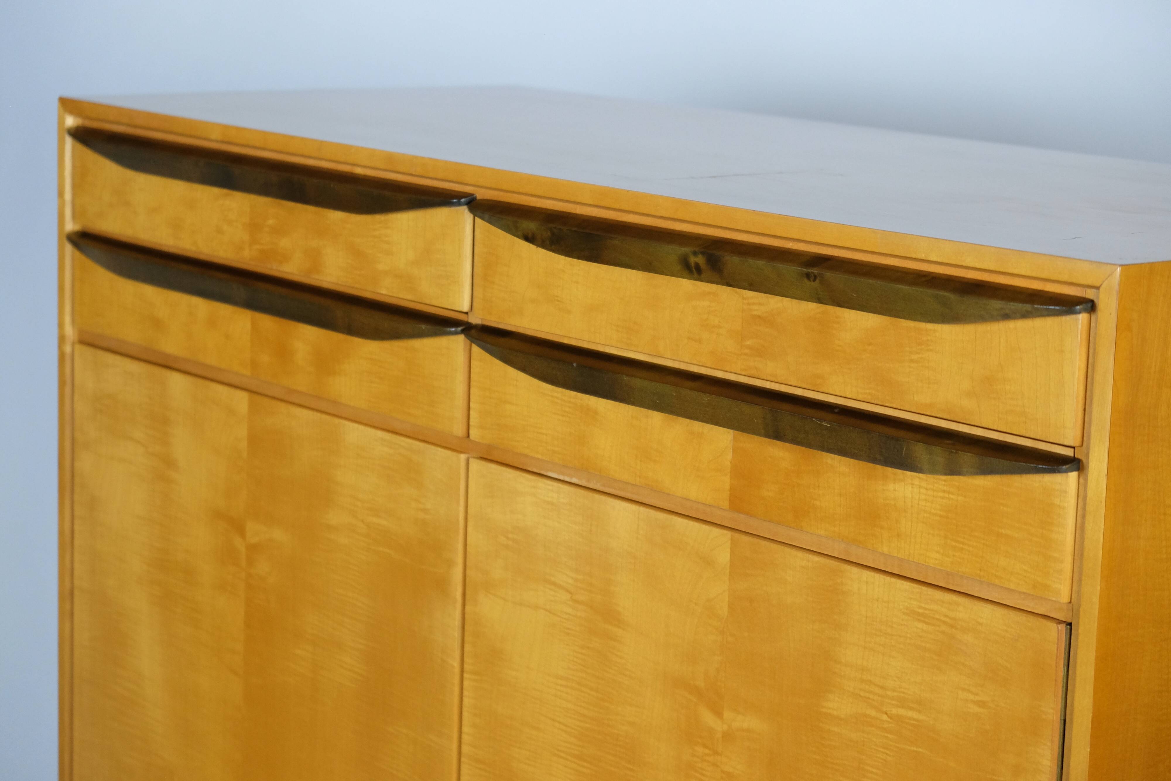 Buffet haut du milieu du siècle Schrank Kleiderschrank WK Möbel 50er Vintage 60er