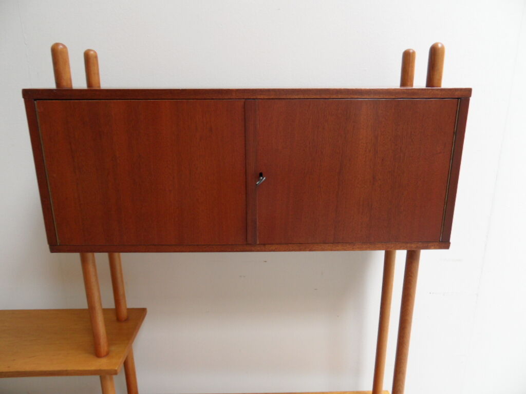 Vintage roomdivider open bookcase
