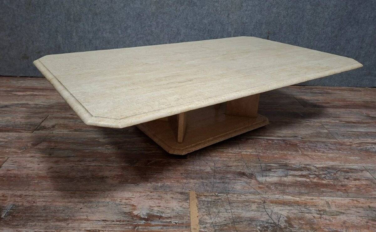 Travertine coffee table – 1970s work