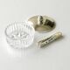 Mini lead crystal sucker with lid and tweezer - Diameter 56mm