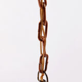 Danish hand-hammered copper hanging lamp by E.S Horn Aalestrup, 1950s