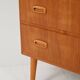 Scandinavian teak chest of drawers with oak details