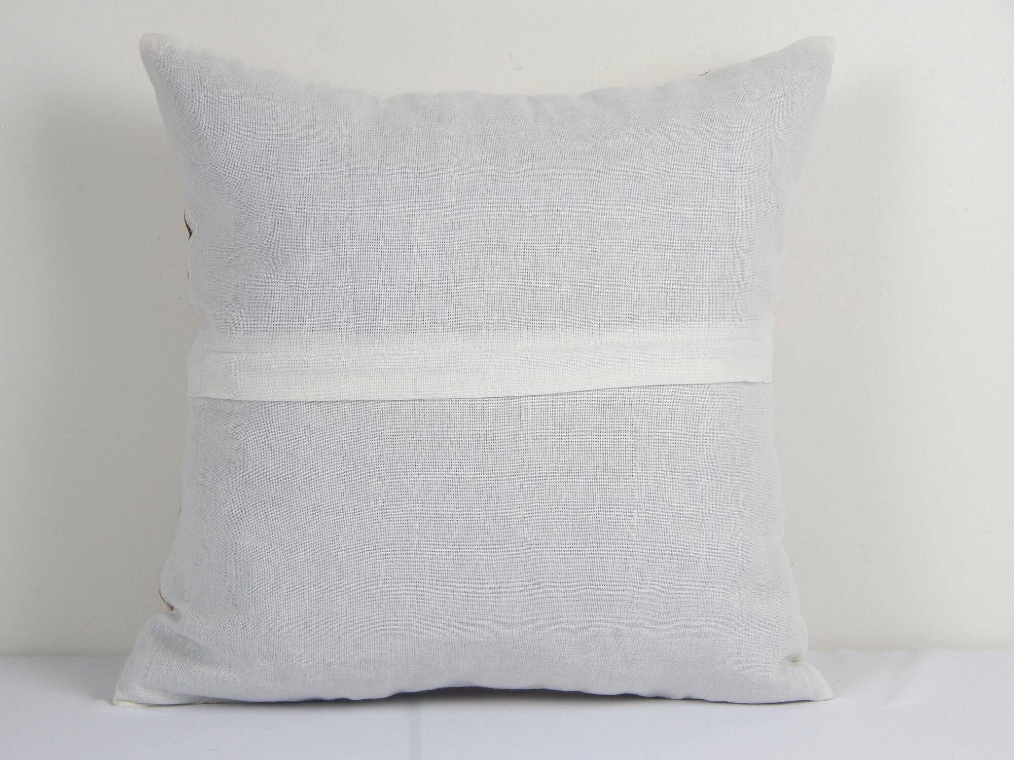 Vintage embroidered cushion cover 41x41 cm