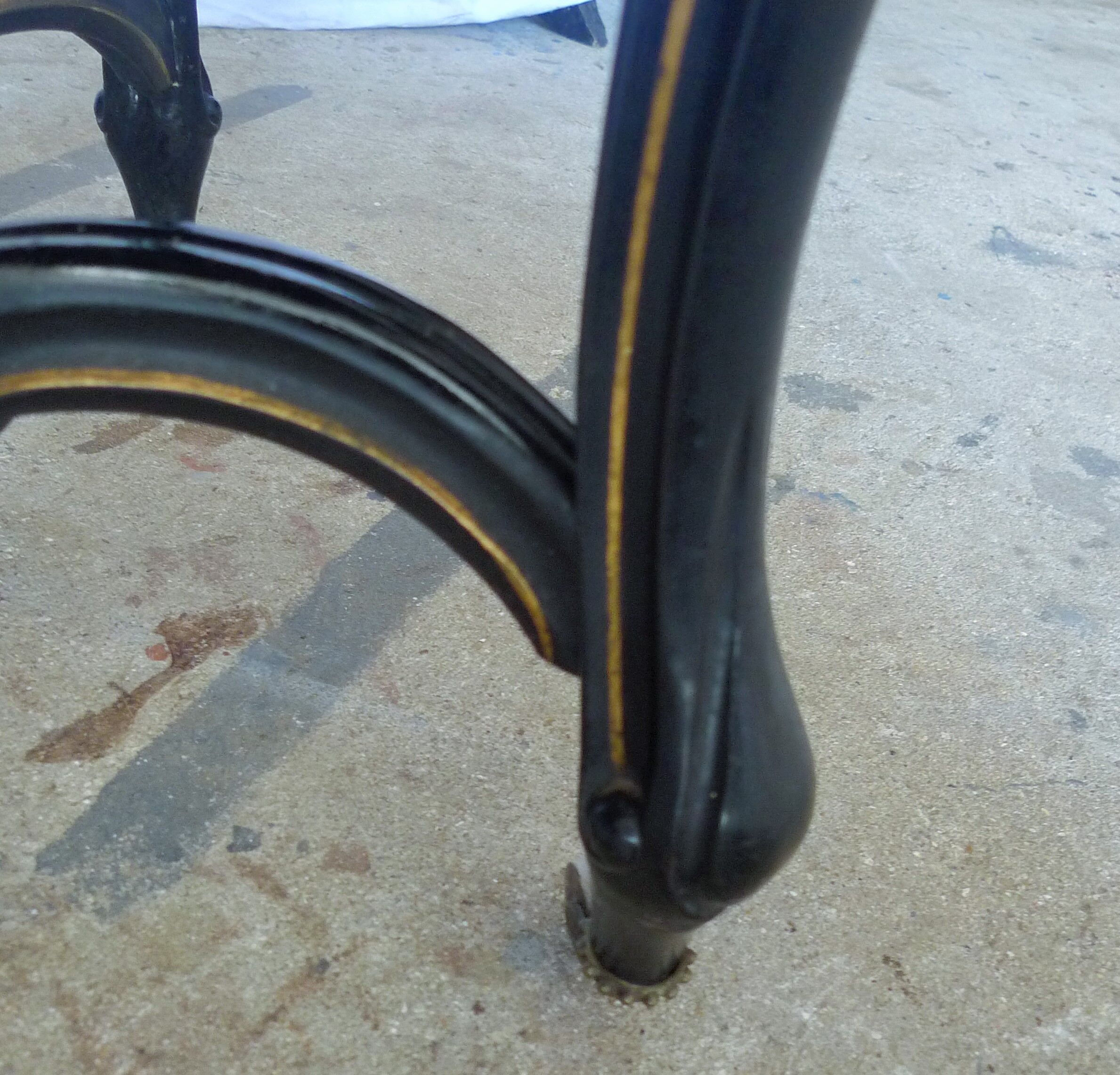 Blackened pear middle table