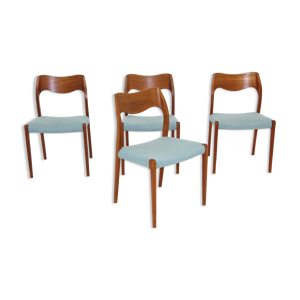 Set de 4 chaises en palissandre - model niels