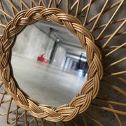 Wicker sun mirror