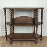 Pedestal table, oak side table