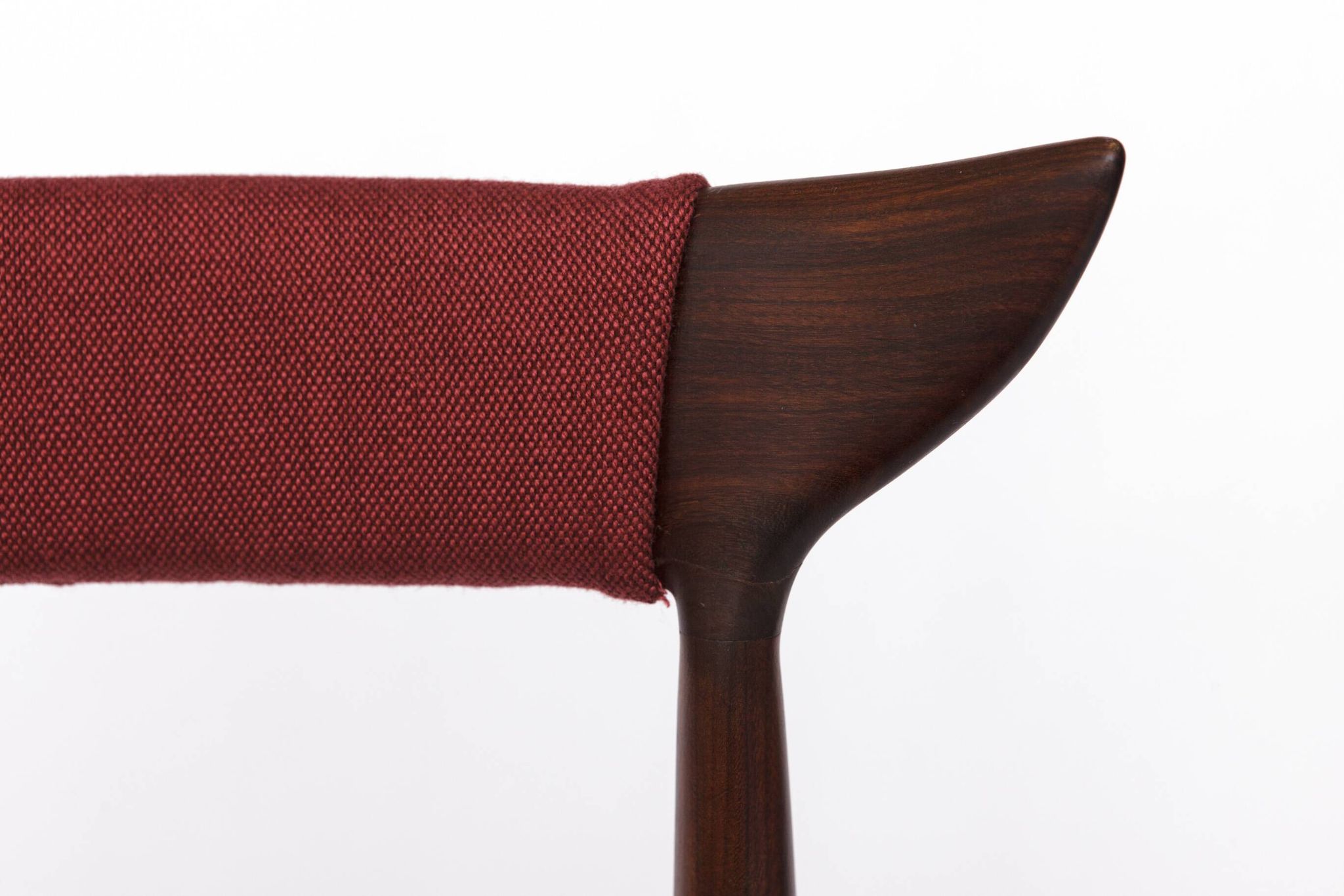 Vintage Cow Horn Chair – 1960s/1970s Danish Teak Dining or Desk Chair, Bord