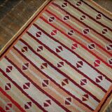 Handmade antique American hooked rug 97cm x 161cm 1890s - 1B506