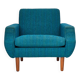 1970s, Danish armchair, original furniture wool, teak wood.
