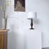 1940s Art Deco oak desk lamp