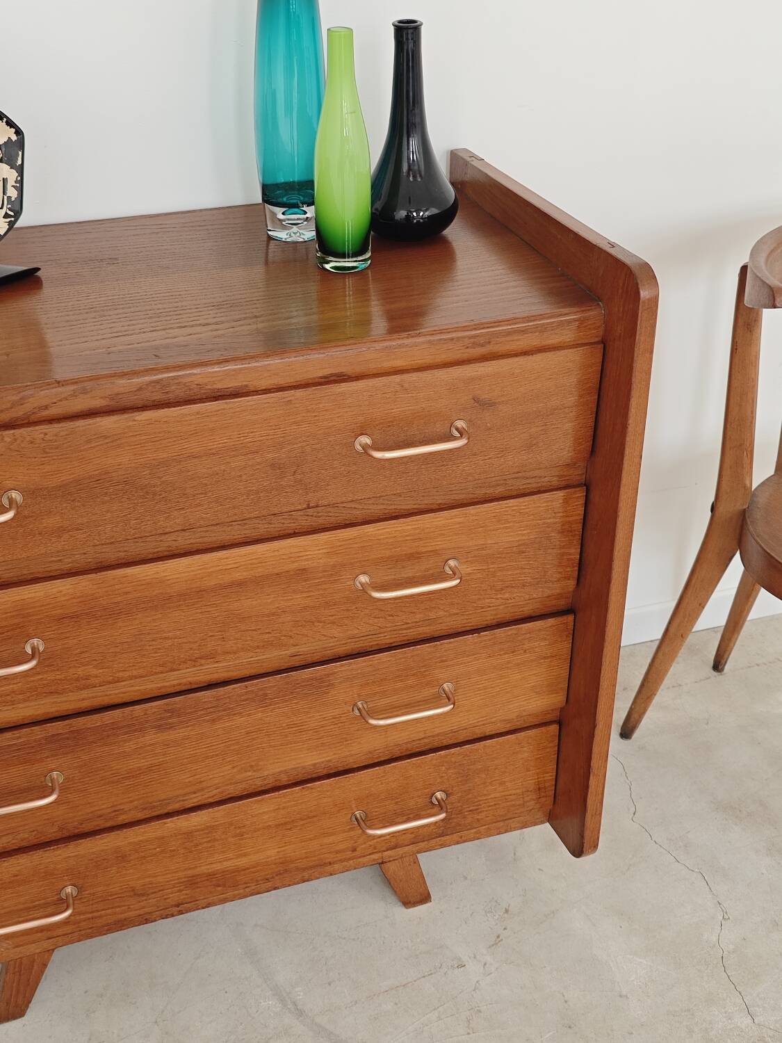 Commode vintage 4 tiroirs 1960