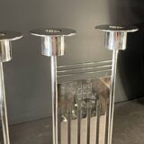 Pair of bronze candelabras by RICHARD MEIER " Swid Powell " for Cleto Munari, 1983
