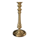 Large brass torch candle holder