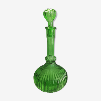 Green Italian carafe bottle