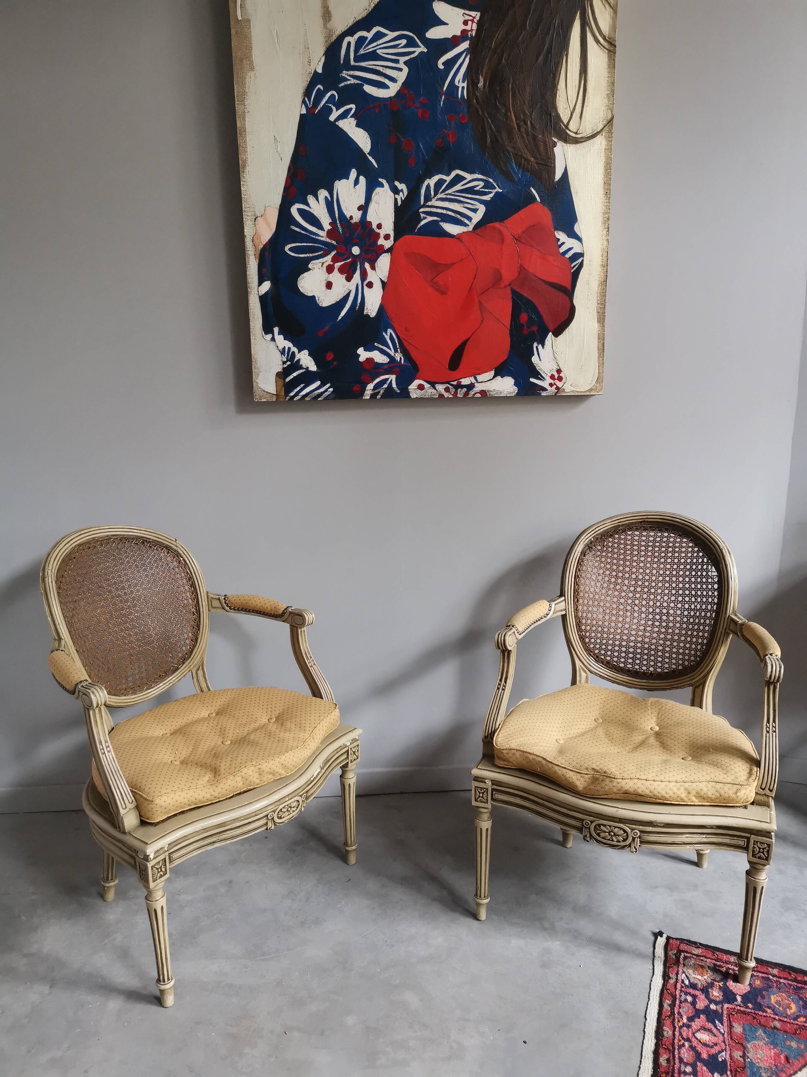 Pair of Louis XVI armchairs