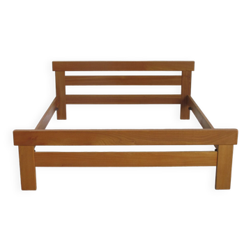 160cm bed in solid elm, 1980