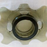 Vase pique flower in molded and pressed glass