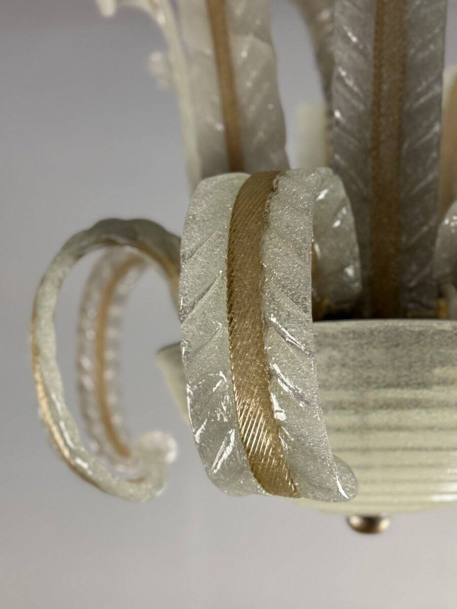 Venetian Murano Glass Chandelier by Barovier Circa 1940