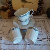 Antique porcelain cups and saucers