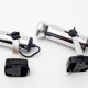Pair of vintage chrome wall lamp