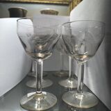 6 crystal glasses
