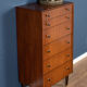 Retro teak 1960s tall G plan tolawood chest of drawers