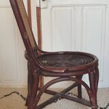 4 bamboo and cane chairs