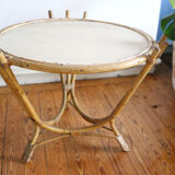 Nice rattan coffee table, vintage