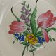Vintage plates bouquet of tulips Lunéville Keller and Guerin