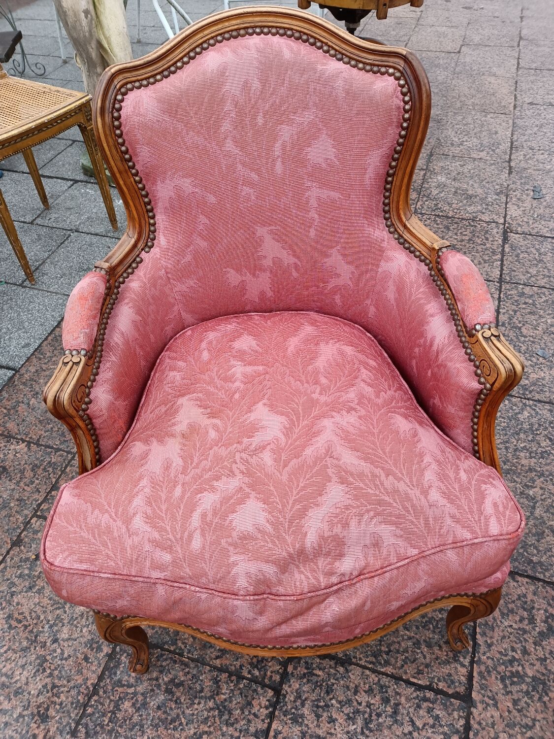Pair of antique armchairs louis xv style