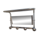 1960s swivel mirrored aluminum coat rack