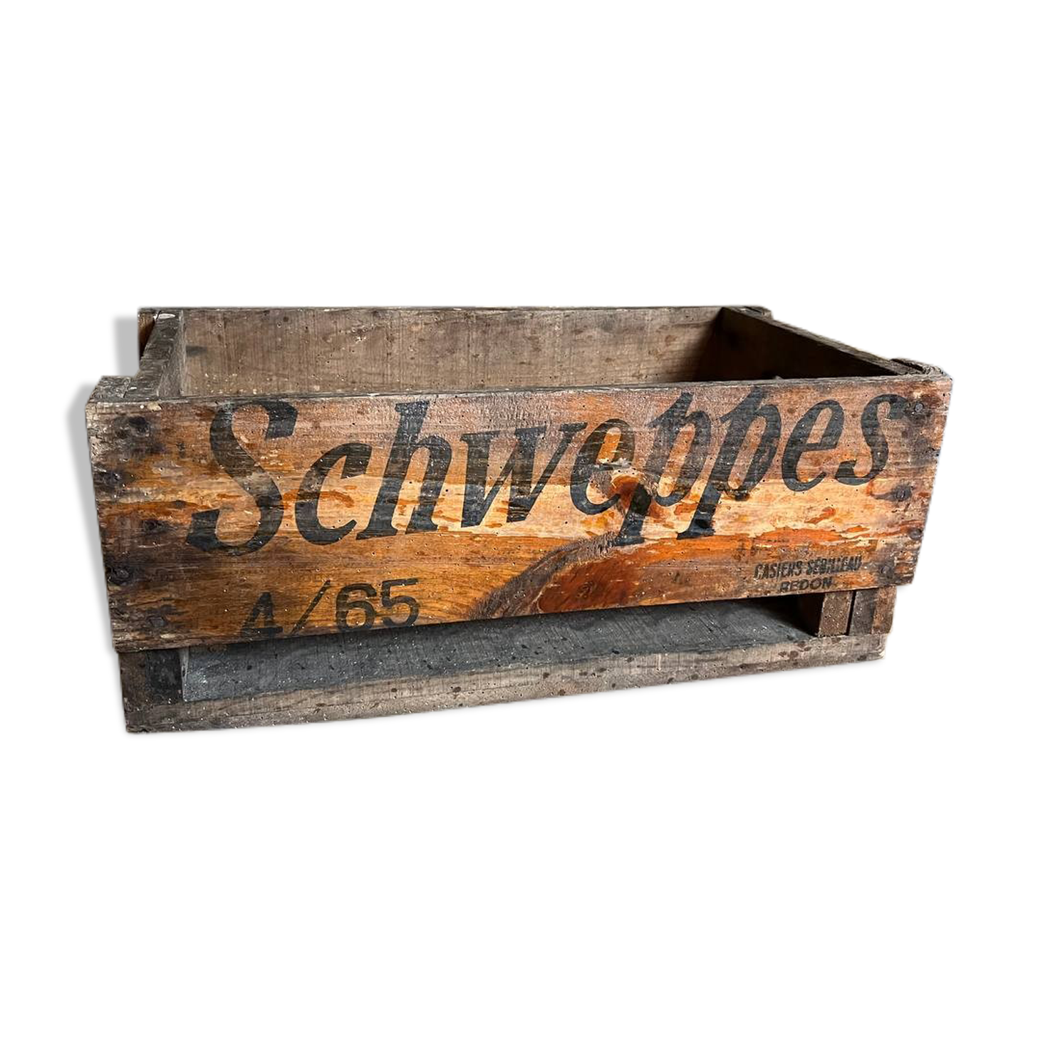 Schweppes wooden box