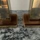 Pair of Hollywood Regency brass table lamps from the 1970s.