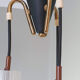 1950s brass and glass pendant light