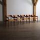 5 chaises Carimate par Vico Magistretti, Italie 1960