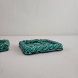 Vallauris woven ceramic trivet/bottle coaster