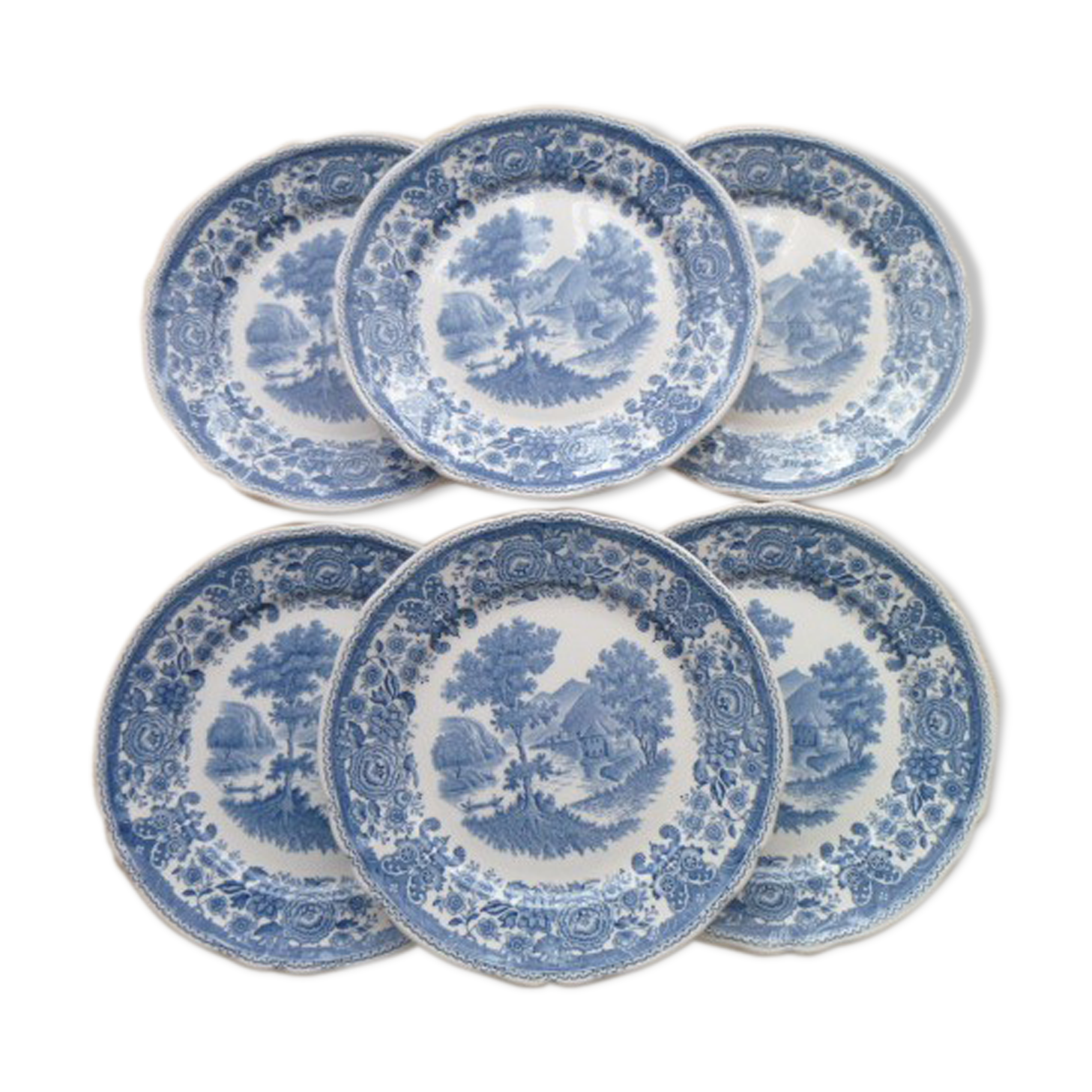 Set of 6 dessert plates in Earthenware Villeroy Boch Burgenland