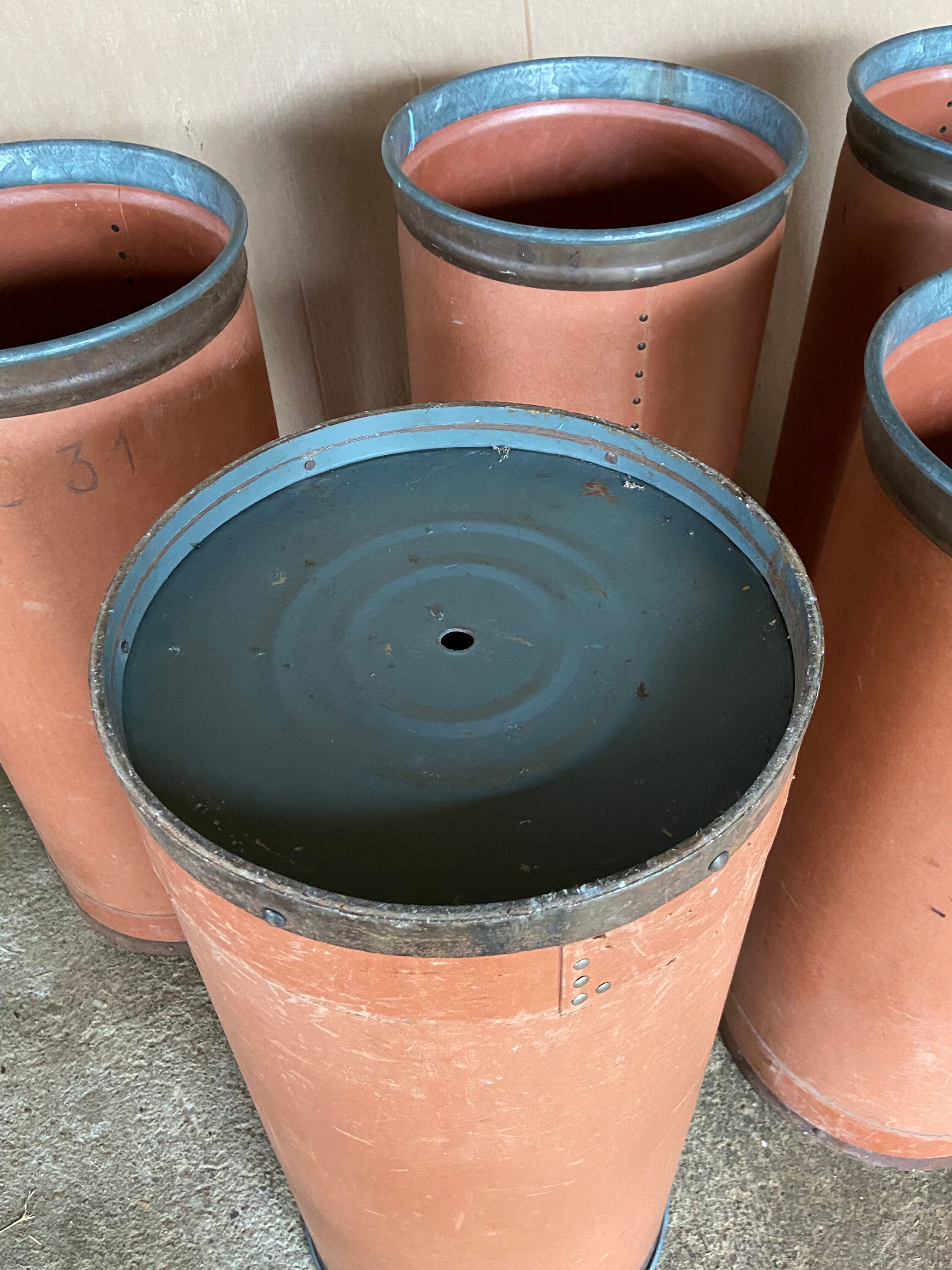 Set of 5 Suroy industrial boxes, coil tubes