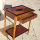 Table d'appoint ancienne console vintage antique marquetée