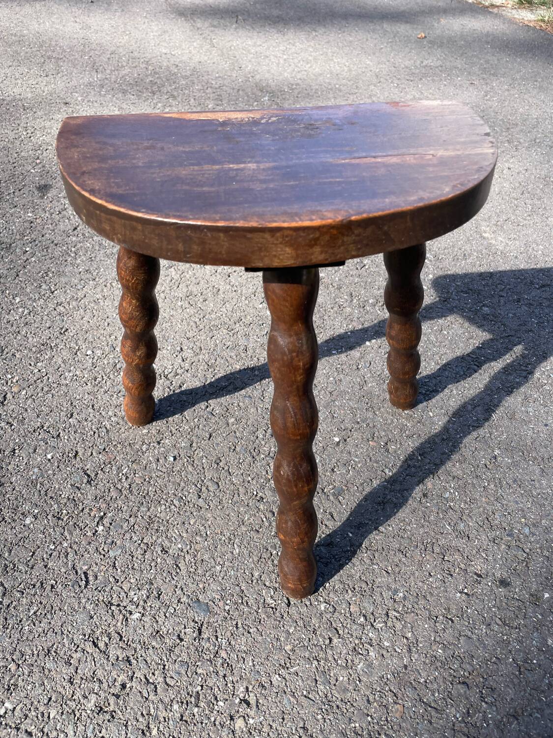 Wooden farmhouse stool