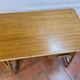 Vintage rattan desk with his chair