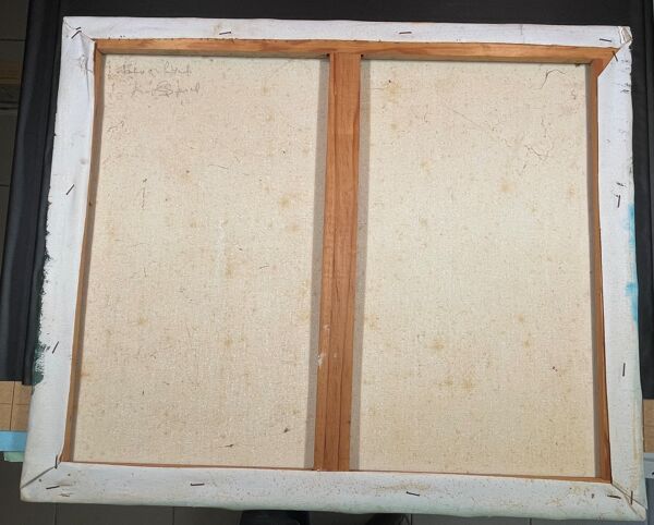 Tableau sans cadre Huile sur toile Paysage de l'Esterel