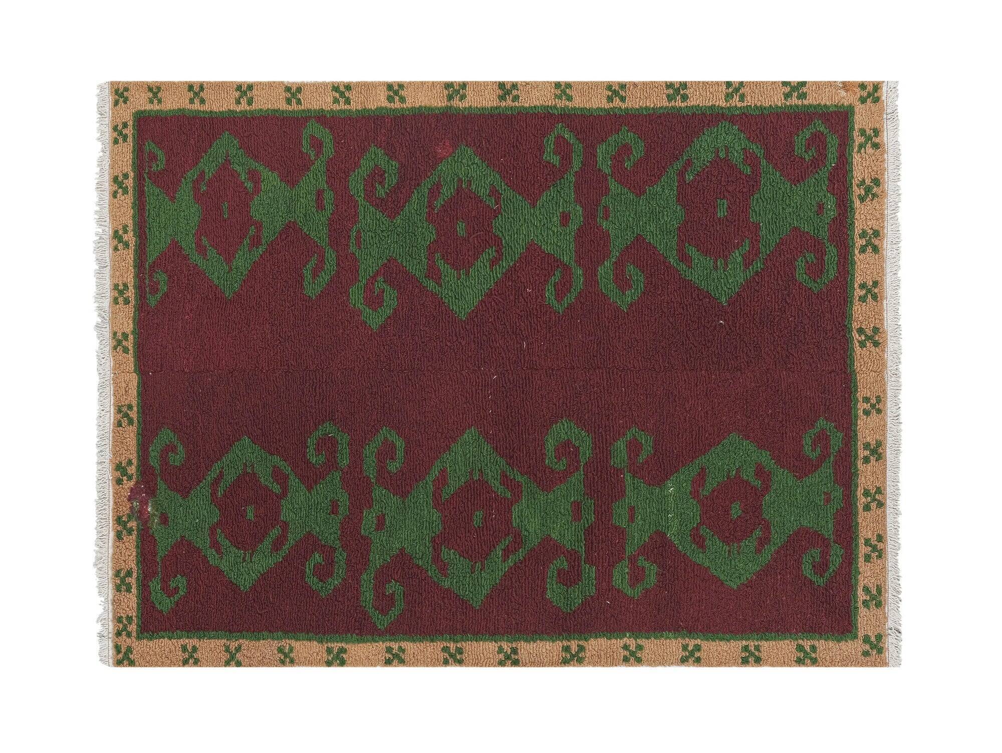 Vintage handmade Turkish rug 121x156 cm