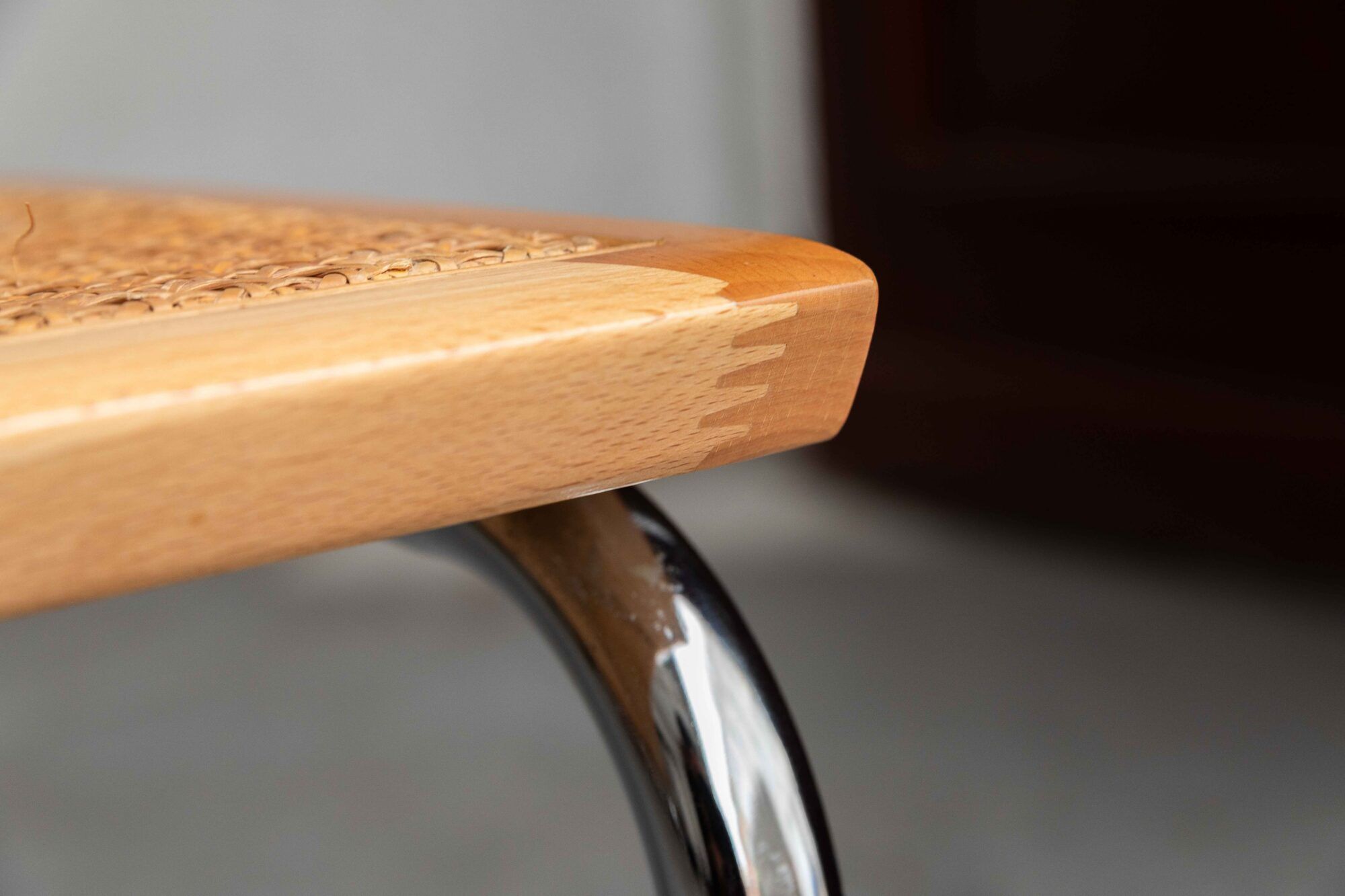 Set of 7 'Cesca' dining chairs by Marcel Breuer.