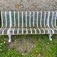 Public bench, street furniture, wrought iron garden bench